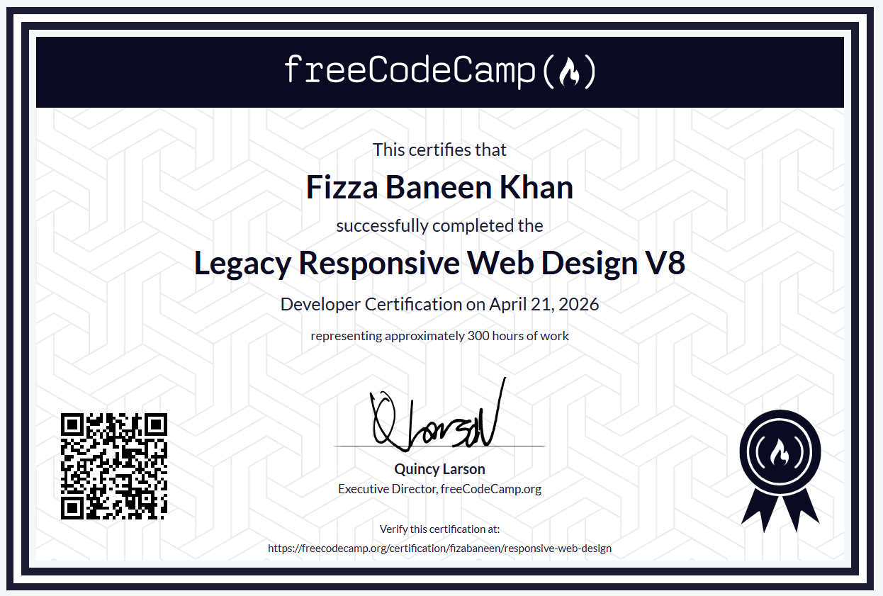 Responsive Web Design Certification